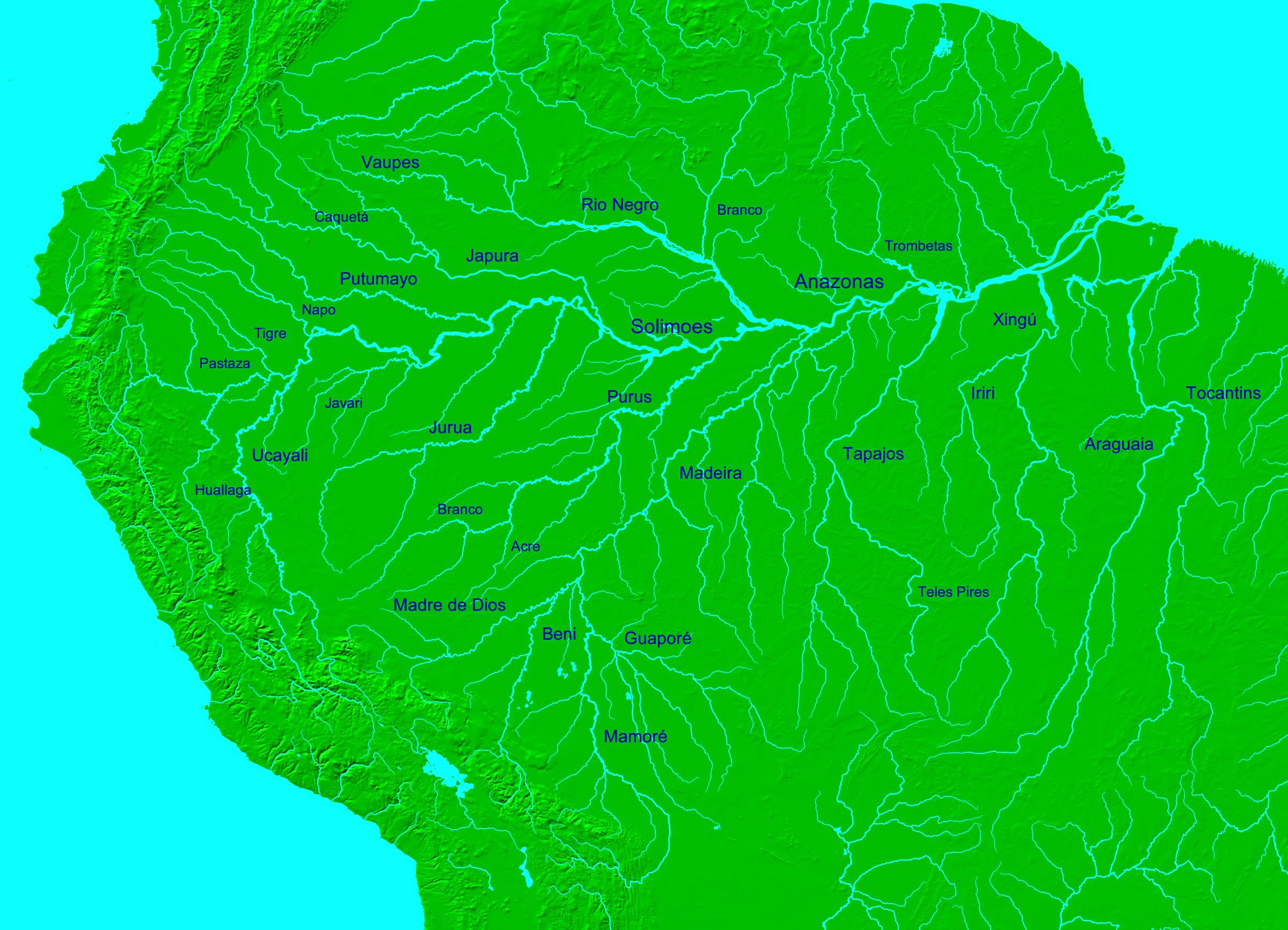 Südamerikanische Flüsse